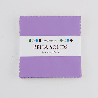 Moda Fabric Bella Solids Charm Pack Hyacinth