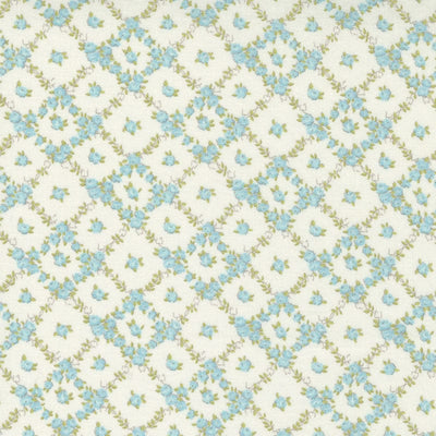 Moda Cottage Linen Closet Fabric Lattice Linen Sea 18732-13