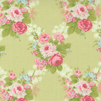 Moda Cottage Linen Closet Fabric Rose Sprout 18730-13
