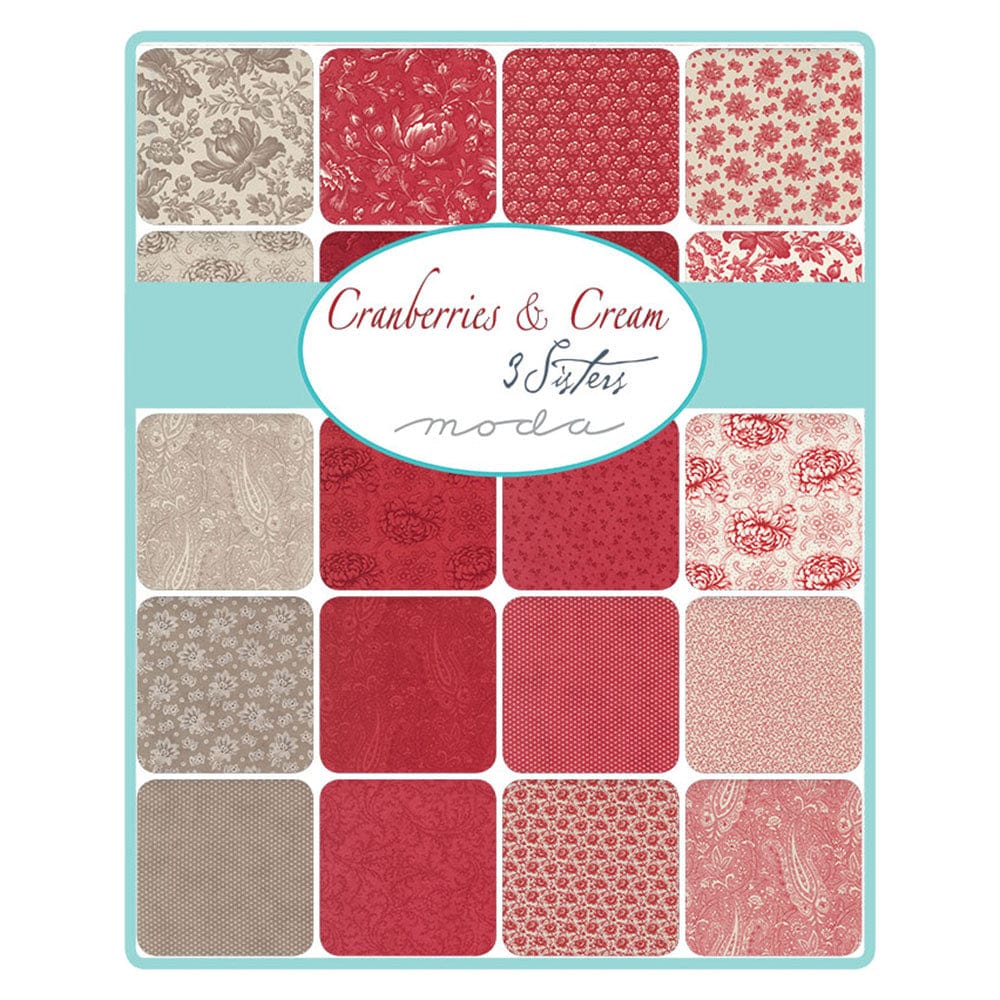 Moda Cranberries and Cream Jelly Roll