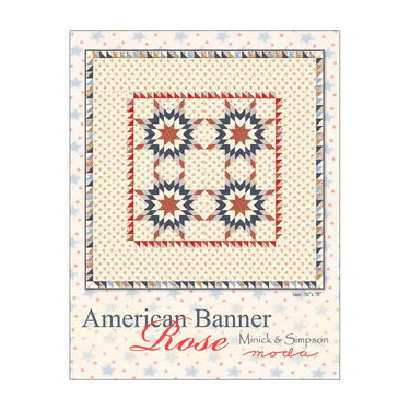 Moda Download Free Pattern: American Banner Rose  - The Sewing Studio for sale UK - The Sewing Studio