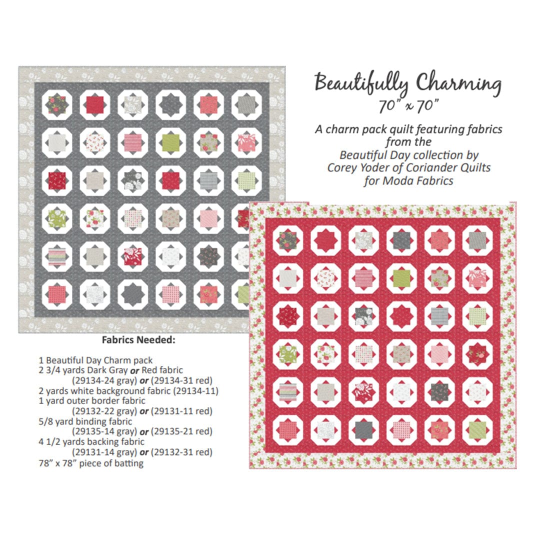 Moda Download Free Pattern: Beautifully Charming Quilt  - The Sewing Studio