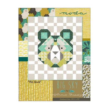 Moda Download Free Pattern: Big Sky Bear  - The Sewing Studio for sale UK - The Sewing Studio