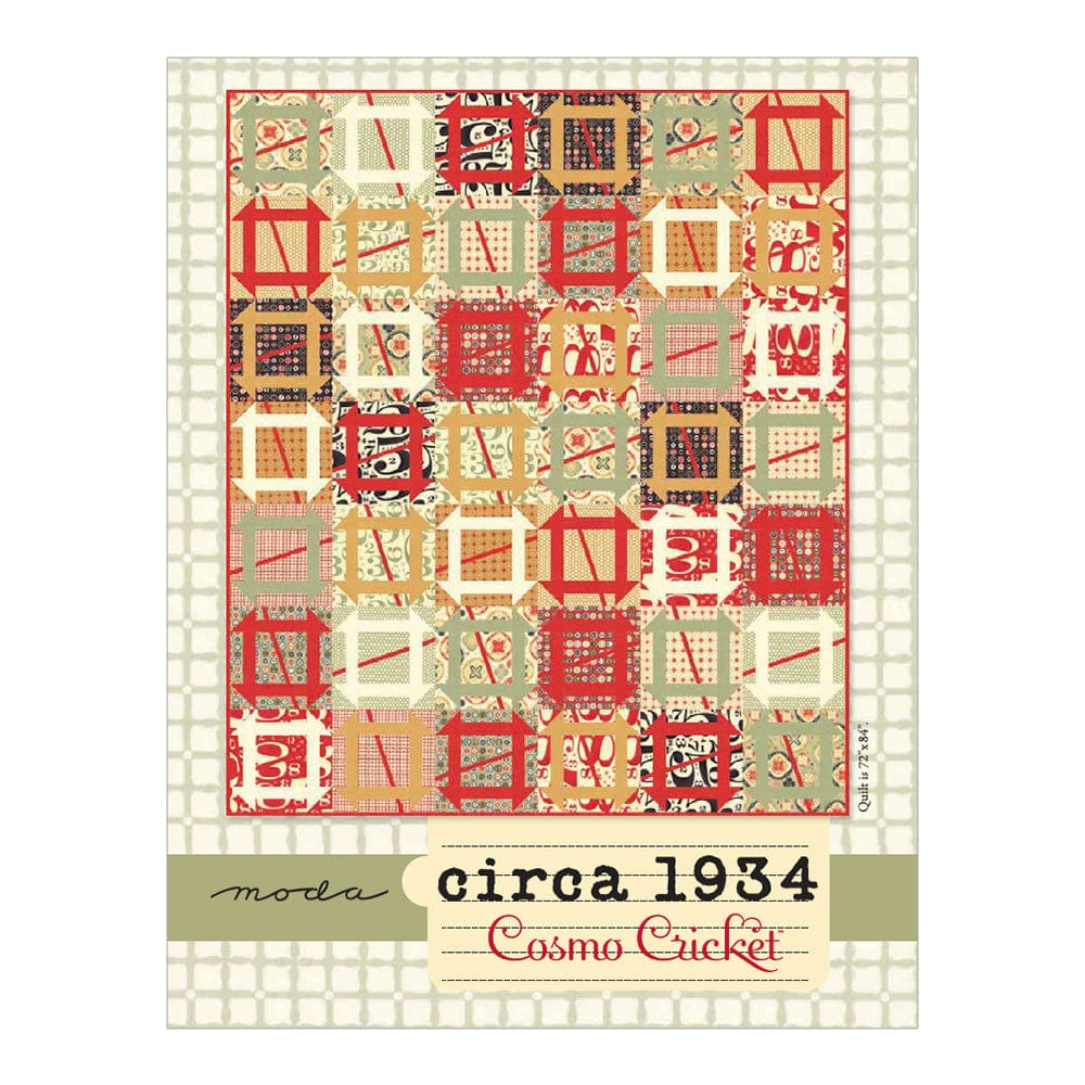 Moda Download Free Pattern: Circa 1934 Cosmo Cricket Quilt  - The Sewing Studio