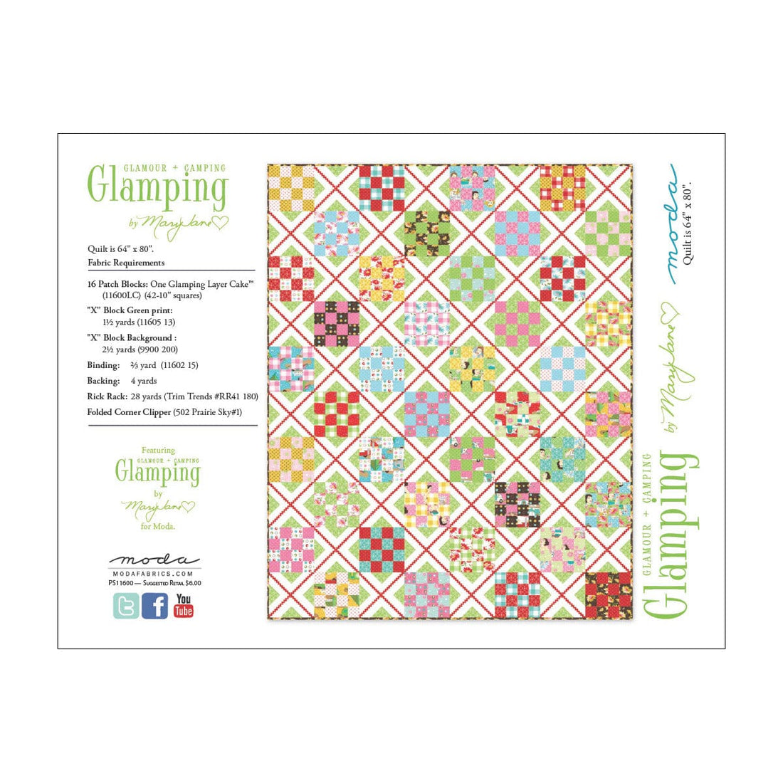 Moda Download Free Pattern: Glamping Quilt  - The Sewing Studio