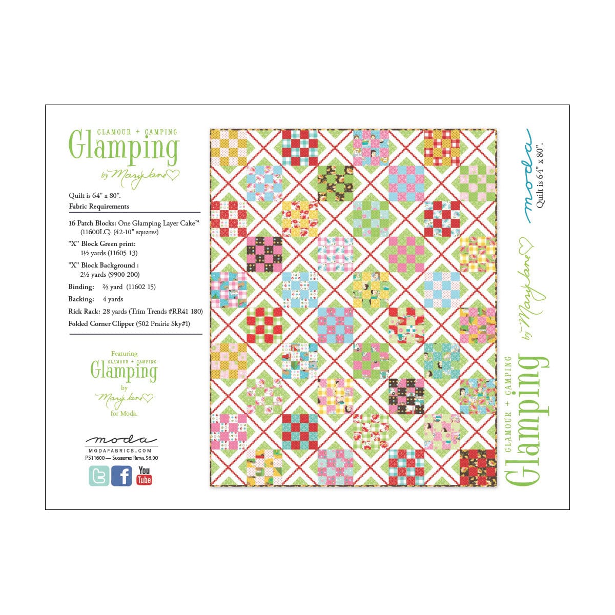 Moda Download Free Pattern: Glamping Quilt  - The Sewing Studio