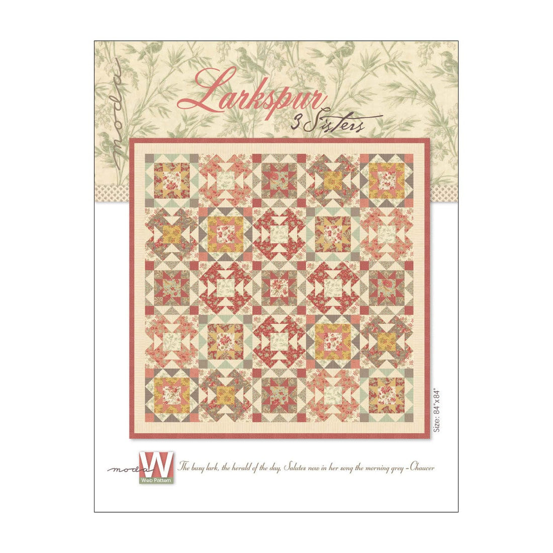 Moda Download Free Pattern: Larkspur Quilt  - The Sewing Studio