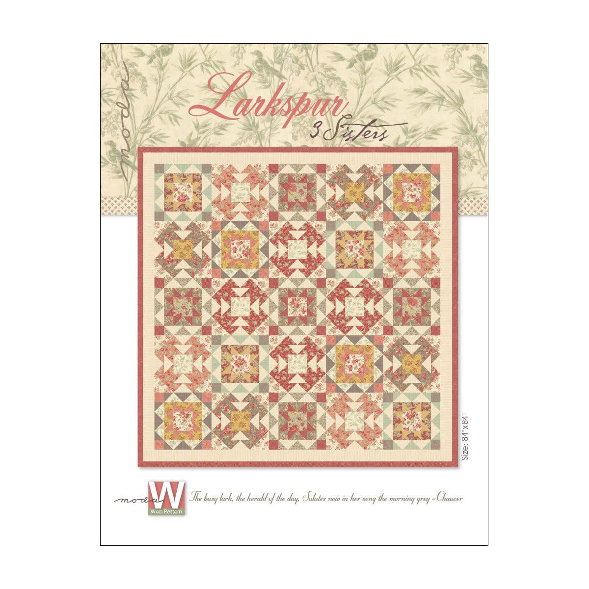 Moda Download Free Pattern: Larkspur Quilt  - The Sewing Studio