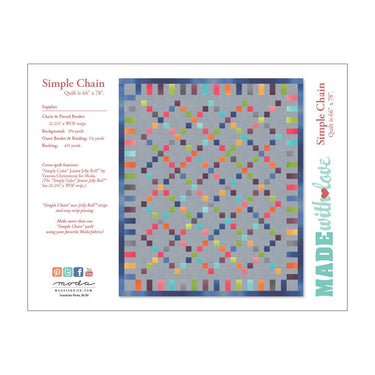 Moda Download Free Pattern: Simple Chain Quilt  - The Sewing Studio for sale UK - The Sewing Studio