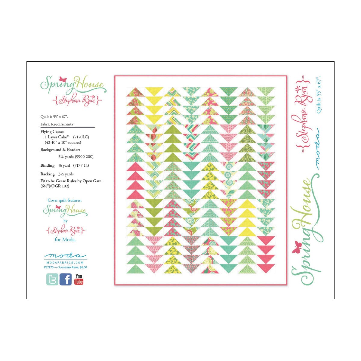 Moda Download Free Pattern: Spring House Quilt  - The Sewing Studio