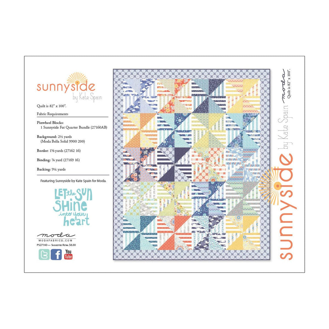 Moda Download Free Pattern: Sunnyside Quilt  - The Sewing Studio