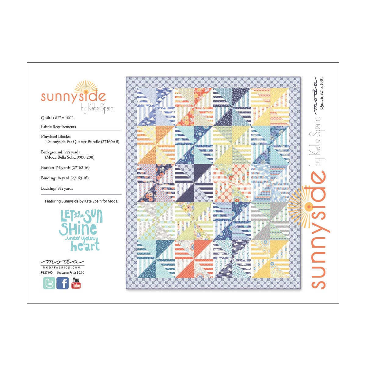 Moda Download Free Pattern: Sunnyside Quilt  - The Sewing Studio