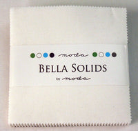 Moda Fabric Bella Solids Charm Pack White