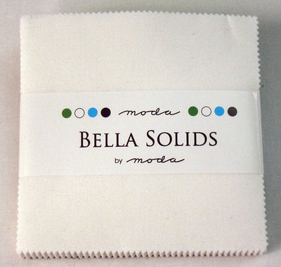 Moda Fabric Bella Solids Charm Pack White