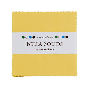 Moda Fabric Bella Solids Charm Pack 30s Yellow