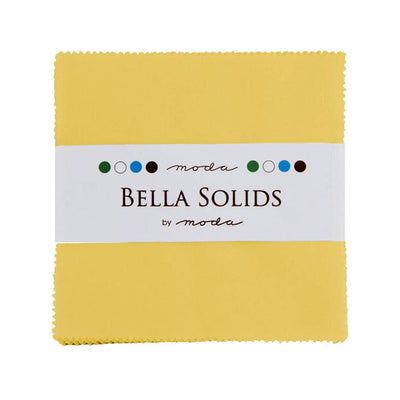 Moda Fabric Bella Solids Charm Pack 30s Yellow