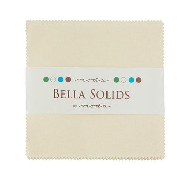Moda Fabric Charm Pack Bella Solids Ivory