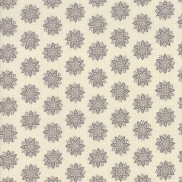 Moda Fabric Fleur De Noel Pearl Grey Anemone
