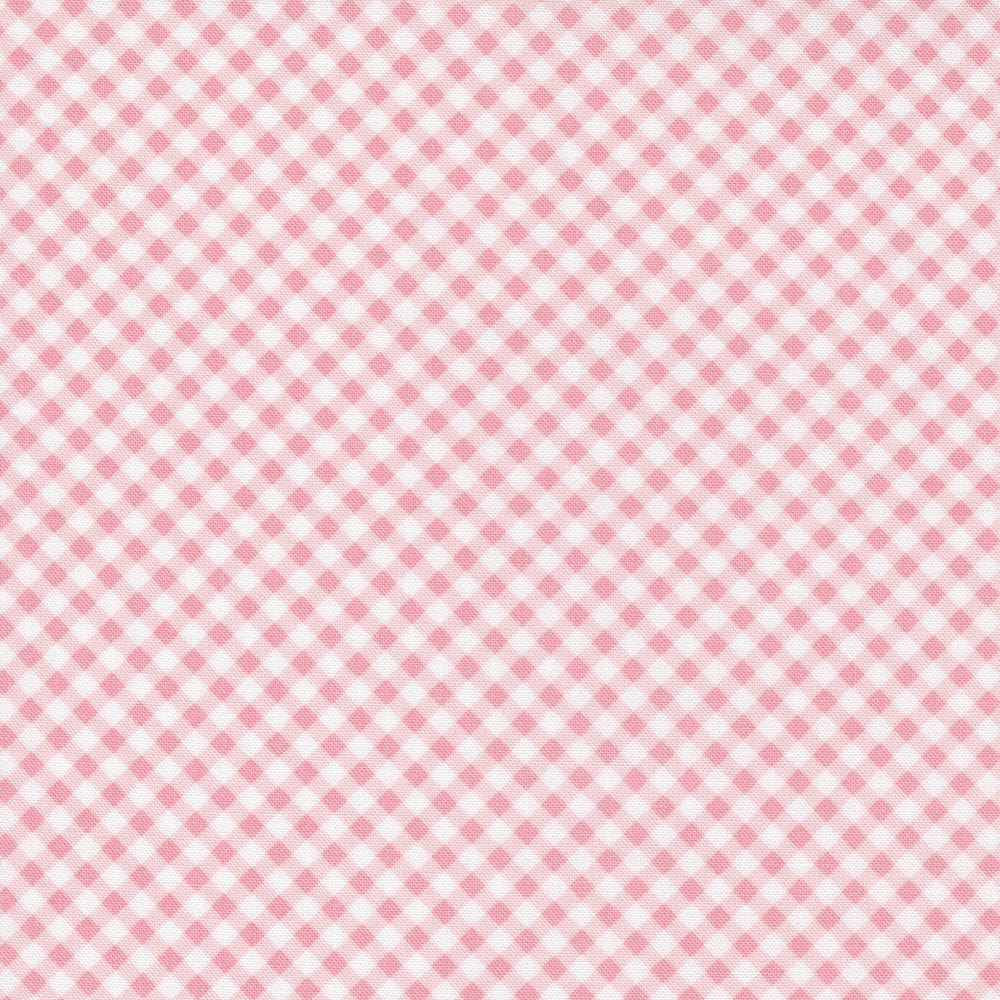 Moda Fabric Moda Grace Gingham Blush Fabric 18723 14  - The Sewing Studio