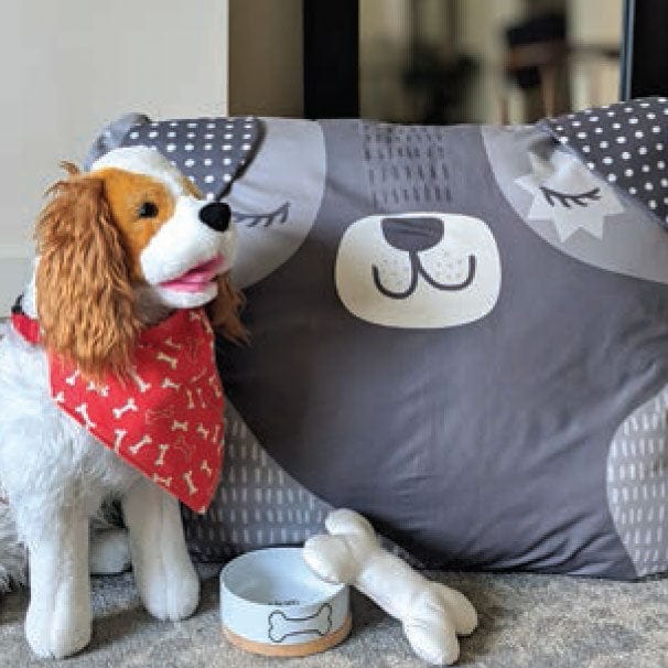 Moda Cut Sew Create - Doggie Bed Toy Scarf Panel | Fabric Panels & Labels