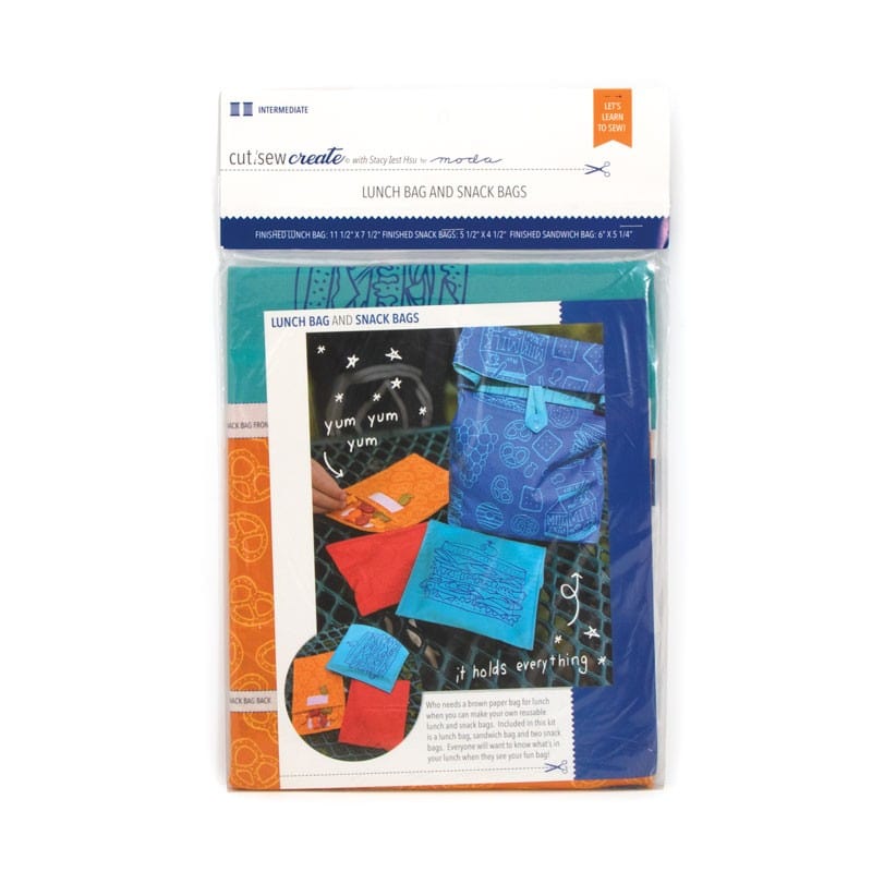 Moda Fabric Panels & Labels Moda Cut Sew Create - Lunch Bag Panel  - The Sewing Studio
