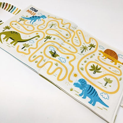 Moda Fabric Panels & Labels Moda Fabric Stomp Stomp Roar Activity Book Fabric Panel 20826 11  - The Sewing Studio