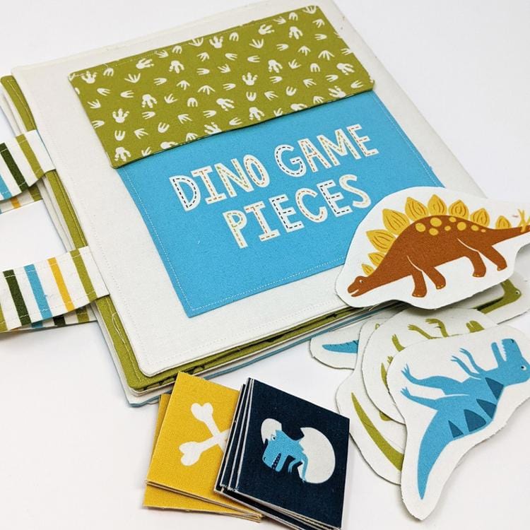 Moda Fabric Panels & Labels Moda Fabric Stomp Stomp Roar Activity Book Fabric Panel 20826 11  - The Sewing Studio