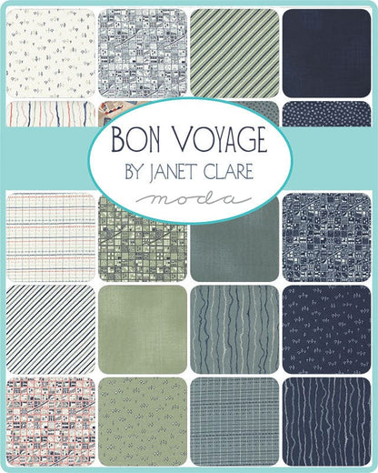 Moda Fabric Pre Cuts Moda Bon Voyage Jelly Roll 16940JR  - The Sewing Studio