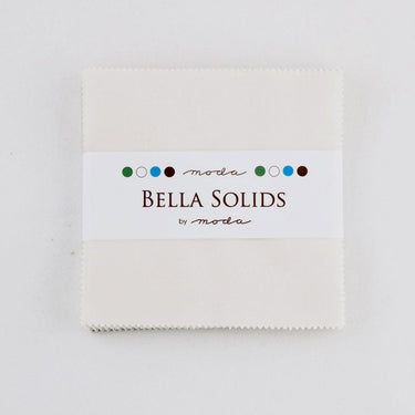 Moda Fabric Pre Cuts Moda Fabric Bella Solids Charm Pack Feather  - The Sewing Studio for sale UK - The Sewing Studio