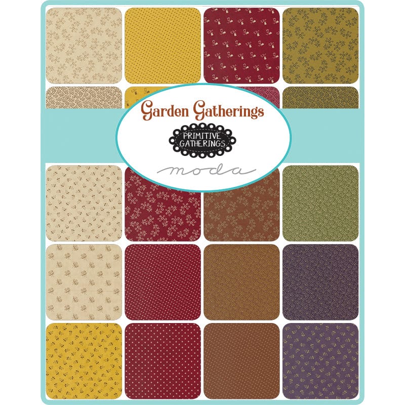 Moda Fabric Pre Cuts Moda Garden Gatherings Mini Charm 49170MC  - The Sewing Studio