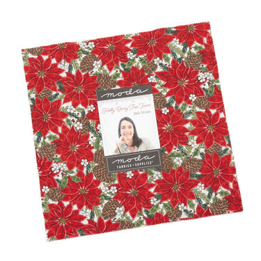 Moda Fabric Pre Cuts Moda Holly Berry Tree Farm Layer Cake 56030LC  - The Sewing Studio for sale UK - The Sewing Studio