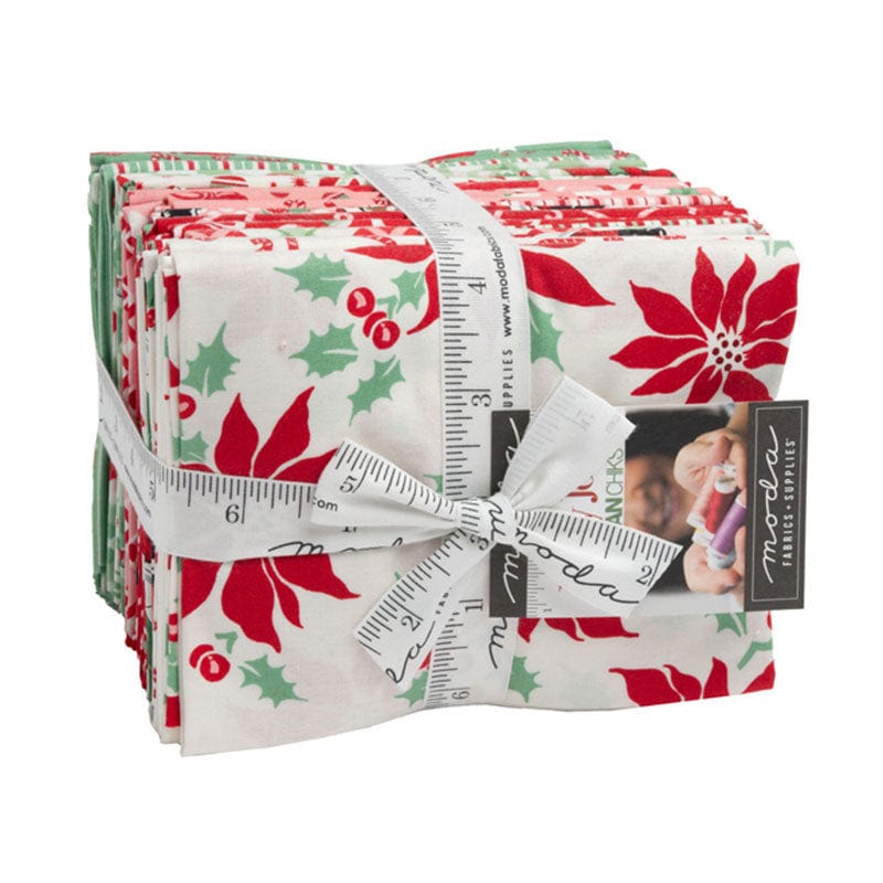 Moda Fabric Pre Cuts Moda Holly Jolly Fat Quarter Bundle 26 Piece 31180AB  - The Sewing Studio
