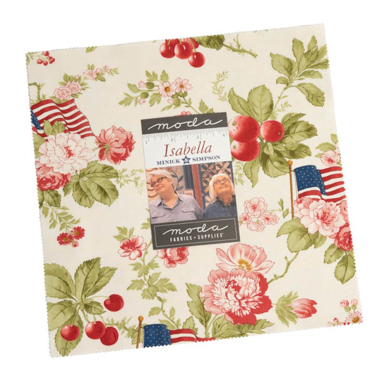 Multi-coloured Reproduction Moda Fabric Pre Cuts Moda Isabella Layer Cake 14940LC - The Sewing Studio