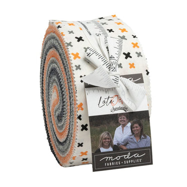 Moda Fabric Pre Cuts Moda Late October Jelly Roll 55590JR  - The Sewing Studio for sale UK - The Sewing Studio