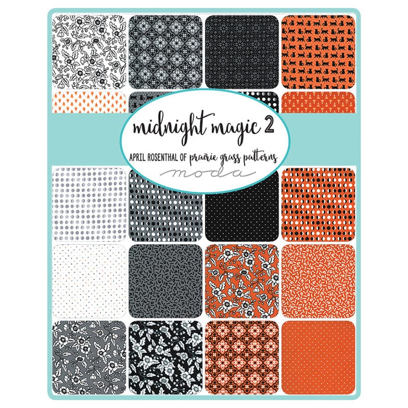 Moda Fabric Pre Cuts Moda Midnight Magic 2 Charm Pack  - The Sewing Studio
