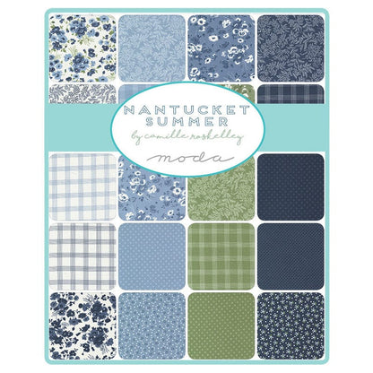 Moda Fabric Pre Cuts Moda Nantucket Summer Jelly Roll 55260JR  - The Sewing Studio