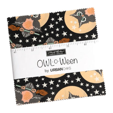 Moda Fabric Pre Cuts Moda Owl O Ween Charm Pack 31190PP  - The Sewing Studio for sale UK - The Sewing Studio