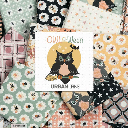 Moda Fabric Pre Cuts Moda Owl O Ween Jelly Roll 31190JR  - The Sewing Studio