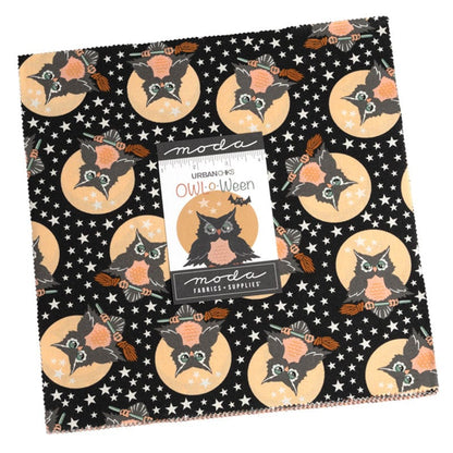 Moda Fabric Pre Cuts Moda Owl O Ween Layer Cake 31190LC  - The Sewing Studio