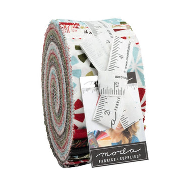 Moda Fabric Pre Cuts Moda Peppermint Bark Jelly Roll 30690JR  - The Sewing Studio for sale UK - The Sewing Studio