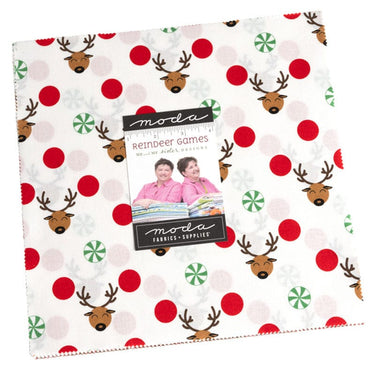 Moda Fabric Pre Cuts Moda Reindeer Games Layer Cake 22440LC  - The Sewing Studio for sale UK - The Sewing Studio