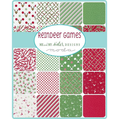 Moda Fabric Pre Cuts Moda Reindeer Games Layer Cake 22440LC  - The Sewing Studio