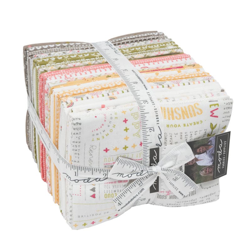 Multi-coloured Childrens Moda Fabric Pre Cuts Moda Renew Fat Quarter Bundle 35 Piece 55560AB - The Sewing Studio