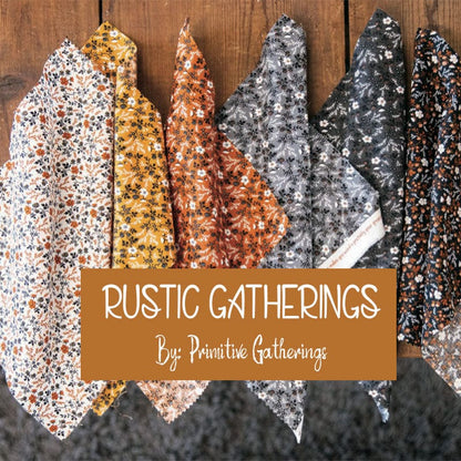 Multi-coloured Halloween Moda Fabric Pre Cuts Moda Rustic Gatherings Fat Quarter Bundle 40 Piece 49200AB - The Sewing Studio