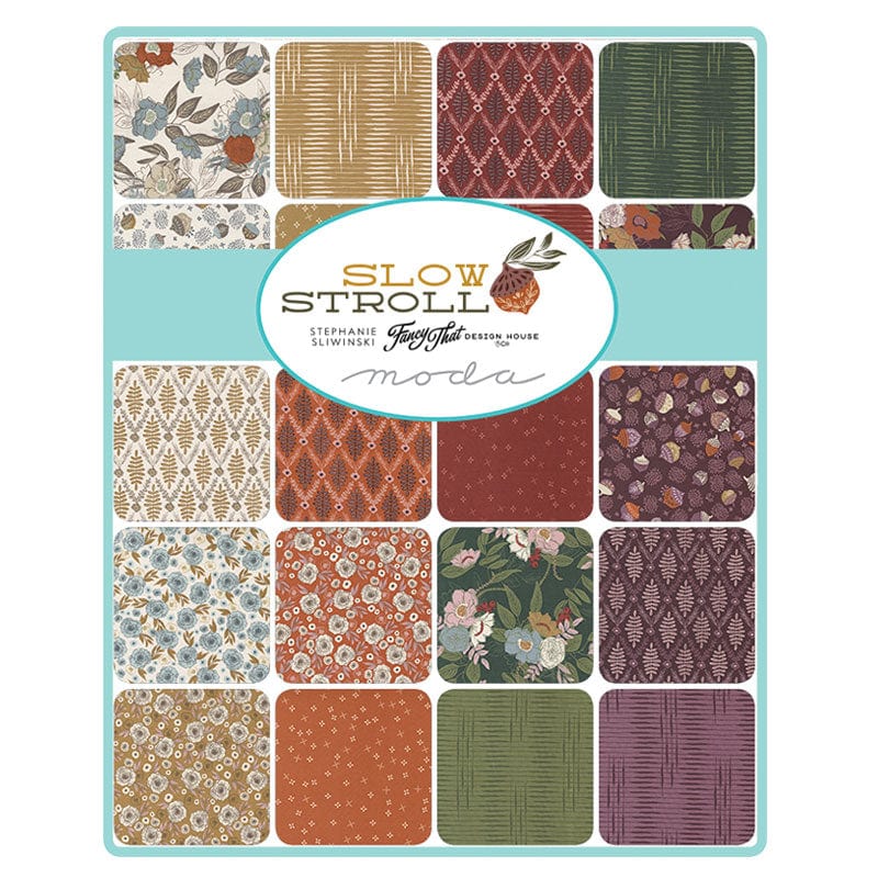 Moda Fabric Pre Cuts Moda Slow Stroll Jelly Roll 45540JR  - The Sewing Studio