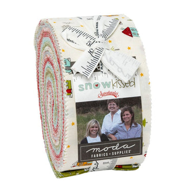 Moda Fabric Pre Cuts Moda Snowkissed Jelly Roll 55580JR  - The Sewing Studio for sale UK - The Sewing Studio