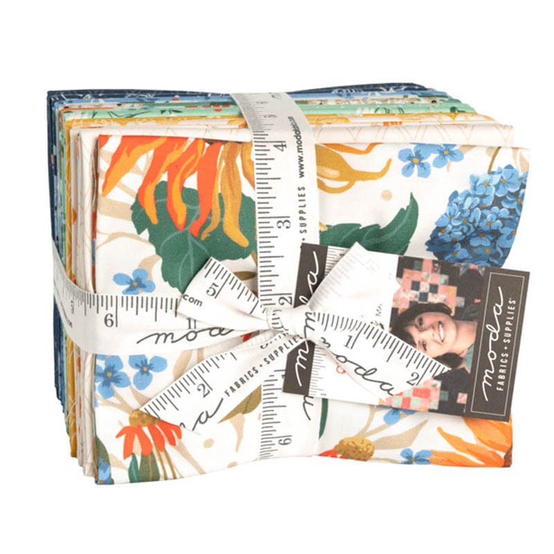 Multi-coloured Floral Moda Fabric Pre Cuts Moda Sundance Fat Quarter Bundle 25 Piece 11900AB - The Sewing Studio