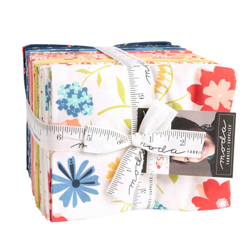 Multi-coloured Floral Moda Fabric Pre Cuts Moda Sunwashed Fat Quarter Bundle 35 Piece 29160AB - The Sewing Studio