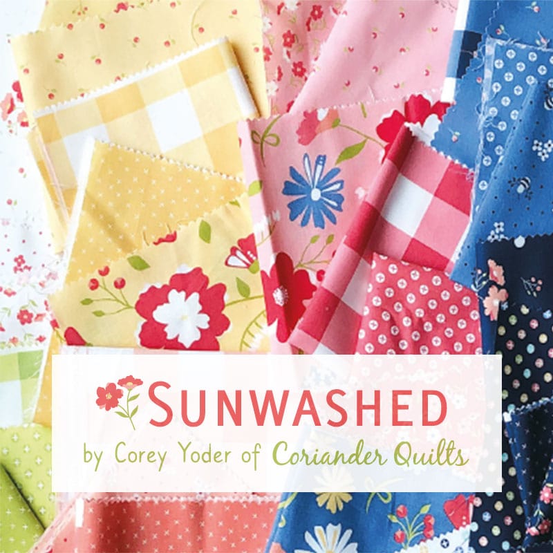 Multi-coloured Floral Moda Fabric Pre Cuts Moda Sunwashed Fat Quarter Bundle 35 Piece 29160AB - The Sewing Studio