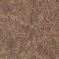 Moda Fall Melody Flannel Fabric Forest Floor Leaf Tawny 6904-17F